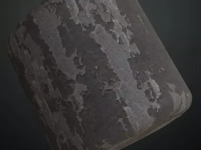 Aged Industrial Asphalt Wall Variation PBR Seamless Texture