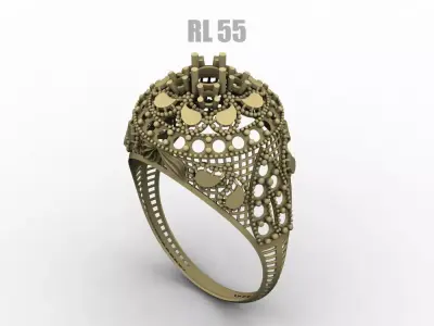 RL 51 TO 100 STONE RINGS COMPETE LOT 3D print model