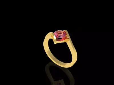 Elegant Diamond Ring 3D print model purchase