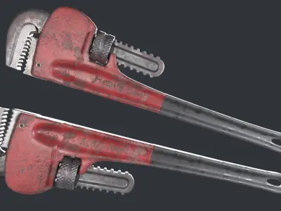 Wrench Low-poly 3D model get