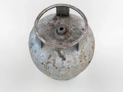 Rust White Picnic Tube Low-poly 3D model