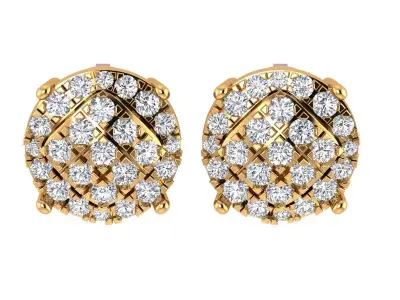 Antique Round Earing 3D print model