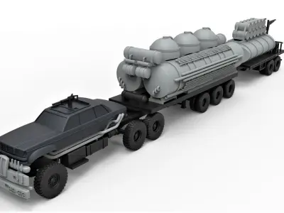 People eater truck from Mad Max 4 Scale 1 to 43 3D print model