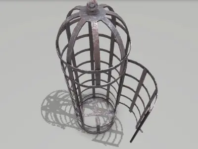 Metal Cage 1 Low-poly 3D model