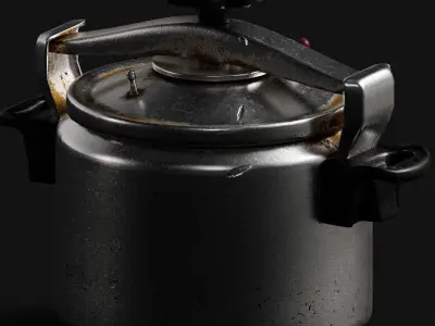 Pressure Cooker  Free low-poly 3D model