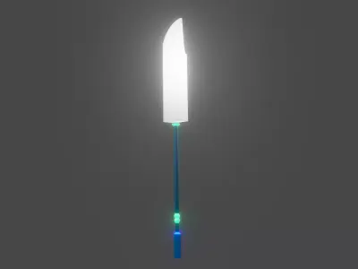 Glaive Weapon Low-poly 3D model