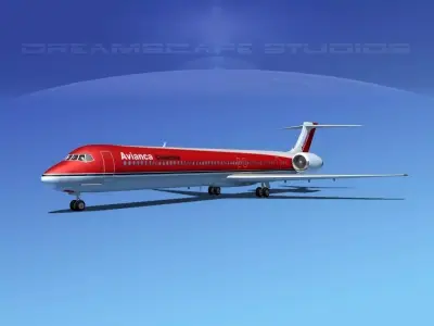 McDonnell Douglas MD80 Avianca 3D model