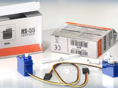 Servo Motor H-55 Free 3D model