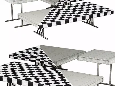 Libra Coffee Table By Minotti 3D model