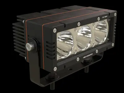 External LED work light SQM3 3D model