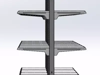 Storage Rack - Racking System - Industrial Shelving 3D model 01 3D model