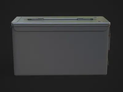  Ammo box 1A Low-poly 3D model