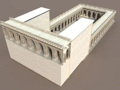 Montecassino Castle - Patio 3D model