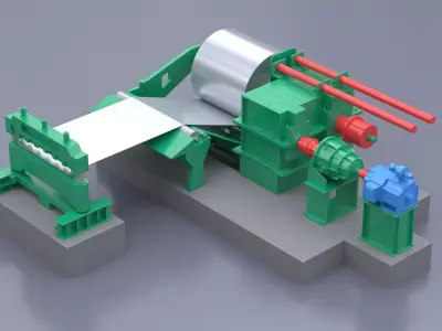 Collection of Industrial Equipments 3D model