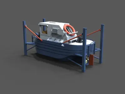 Mini Tug 1-50 3D print model