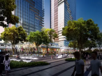 3Dmax fashion city commercial square building 38 3D model