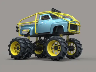 Mud truck 3 3D model