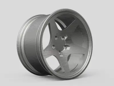 red wheels Rims auto moto garage  3D model
