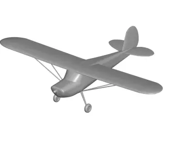 Cessna 140 3D model purchase