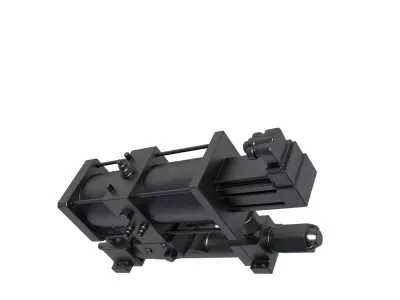 pneumatic actuator - Actuated Valve Double Acting 3D print model