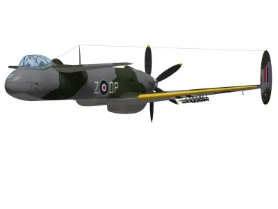 BoultonPaul P100 3D model