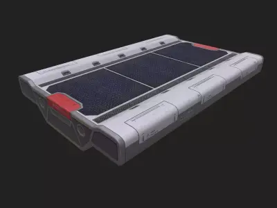 Sci-Fi Modular Platform Low-poly 3D model