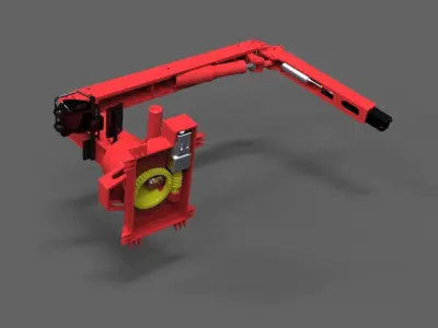 Fireboat crane 3D print model