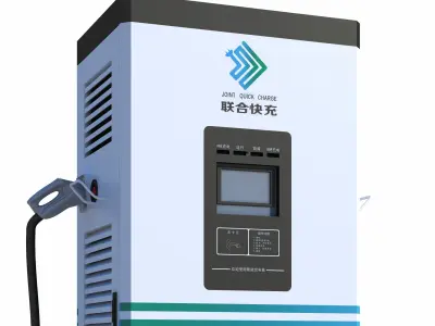 Electric vehicle charging station 3D model by wjjmsn2020