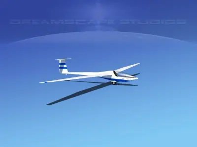 Glaser Dirks DG200 15Mtr Sailplane V03 3D model