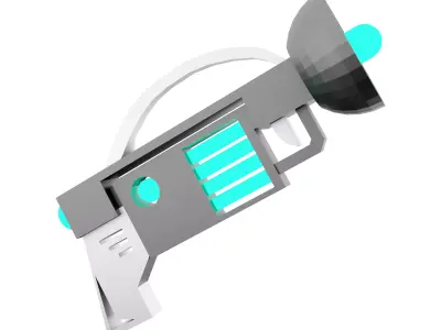3d sci-fi small beam weapon icon 3D model