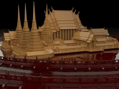 Chinese ancient temple  3D model order