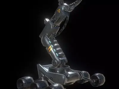 Robotic Arm  Low-poly 3D model purchase