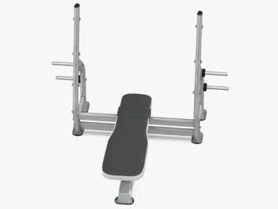 Flat Press Bench 01 3D model