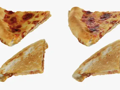 Cheese Pizza Collection 3D model