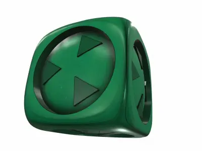 Dice play with figures 3D model