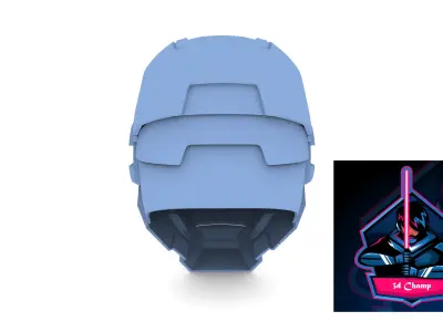 IRON MAN WAR MACHINE HELMET READY TO 3D PRINT 3D model