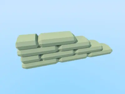 Military props  pack Free low-poly 3D model