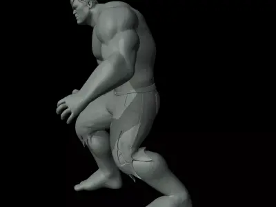 Hulk Multicolor Multi-Part Figure 3D print model