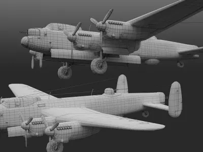 Avro Lancaster B mk1  3D model