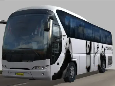 Neoplan Tourliner SHD Short Low-poly 3D model