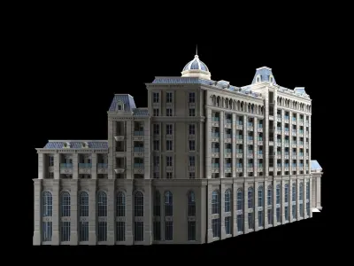 hotel building 3D model 110