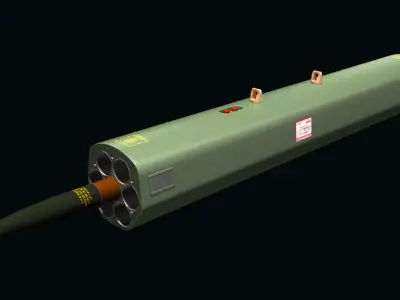 FZ220 Rocket Launcher 3D model