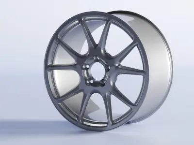 Konig Freeform Replica Car Rims With Tire 3D Model 3D model