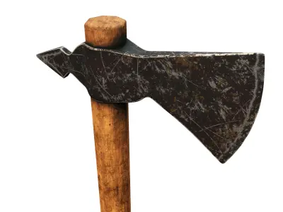 Medieval Ax  Low-poly 3D model