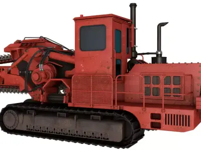 Trencher Machine 3D model