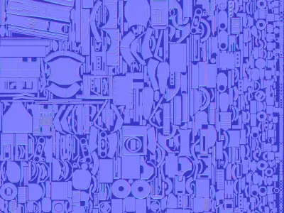 light-assault-mech Low-poly 3D model