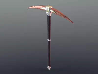 Pickaxe - Orichalcum Low-poly 3D model