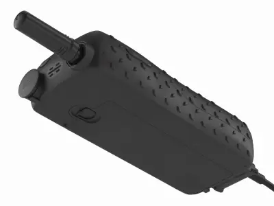 Power Bank Flashlight with Field Phone Red 3D model
