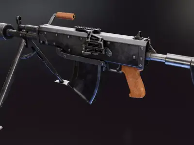 Russian 6p62 Rifle Low-poly 3D model