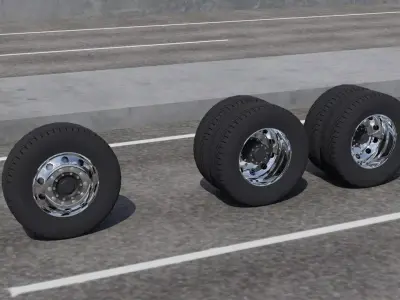 Truck tire Free 3D model